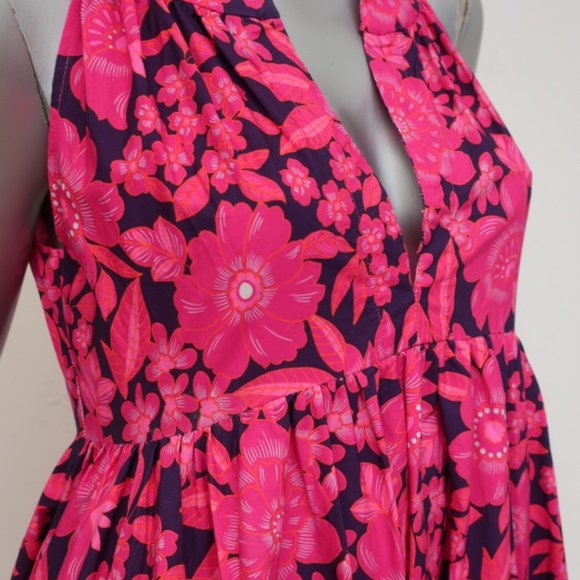 Aloha Marina Maxi Dress Kona Pink Floral - Picture 5 of 8
